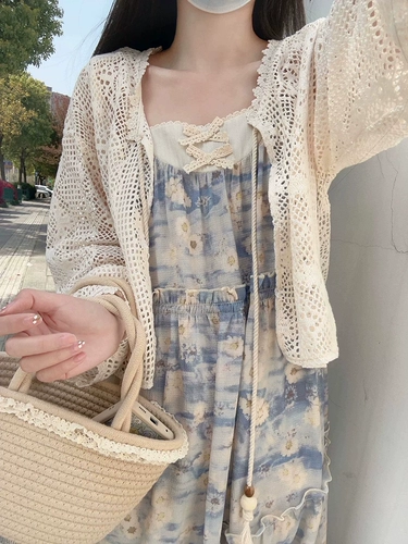 Летний кардиган, тонкая сексуальная трикотажная куртка, защита от солнца, оверсайз