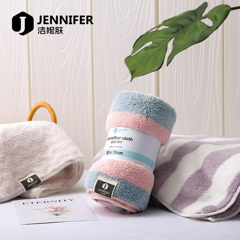 2 dress cleaning Nicolskin speed dry hair towel more than pure cotton Also soft absorbent for domestic adult children more than full cotton