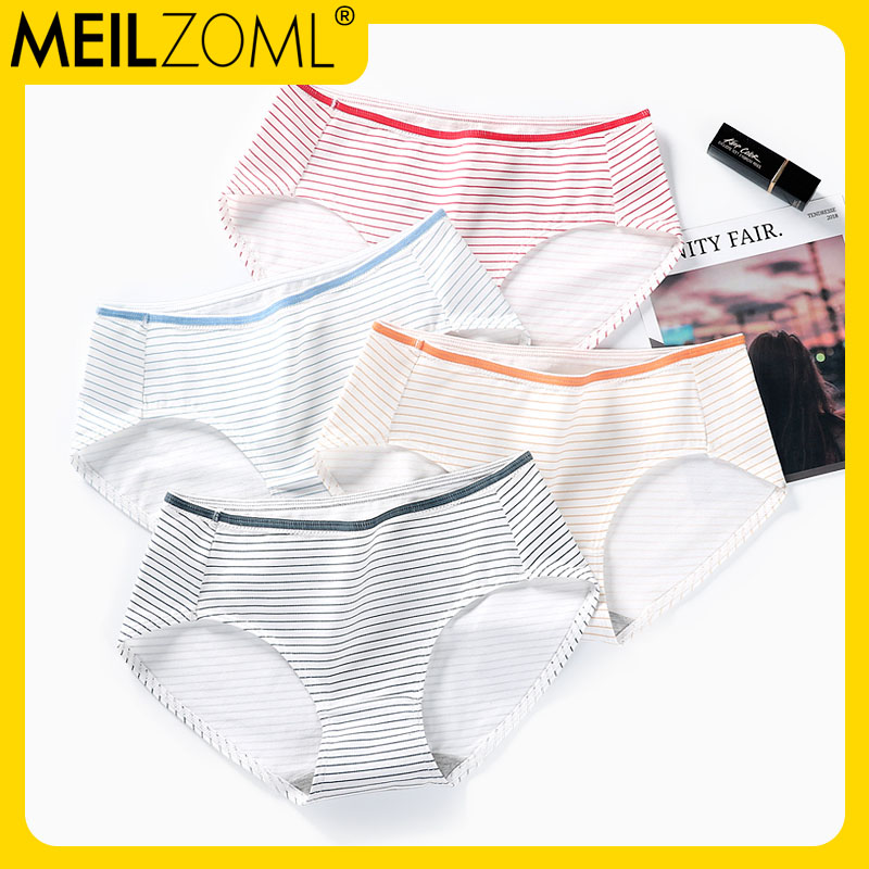 Simple briefs women cotton low waist ladies traceless triangle pants 100% cotton crotch pure color girls girls style