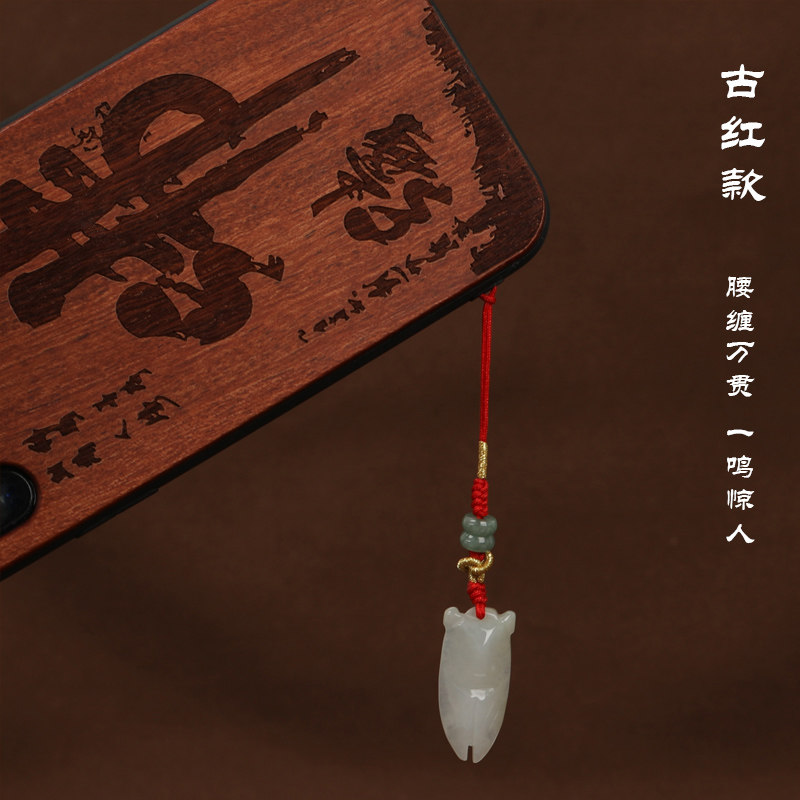 Handicrafts Emerald Jade Jade Jack Cell Phone Hanging Hanging Handick Handling for Men and Women Couples