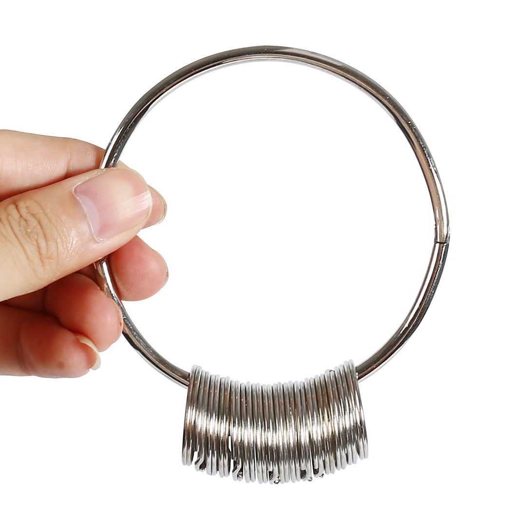 Metal large key ring string ring Storage key ring Key plate Creative key plate gusset Anti-loss classification tag plate