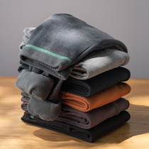 Pregnant women leggings plus velvet thickened autumn and winter New pregnancy high waist belly cotton pants wear casual warm pants