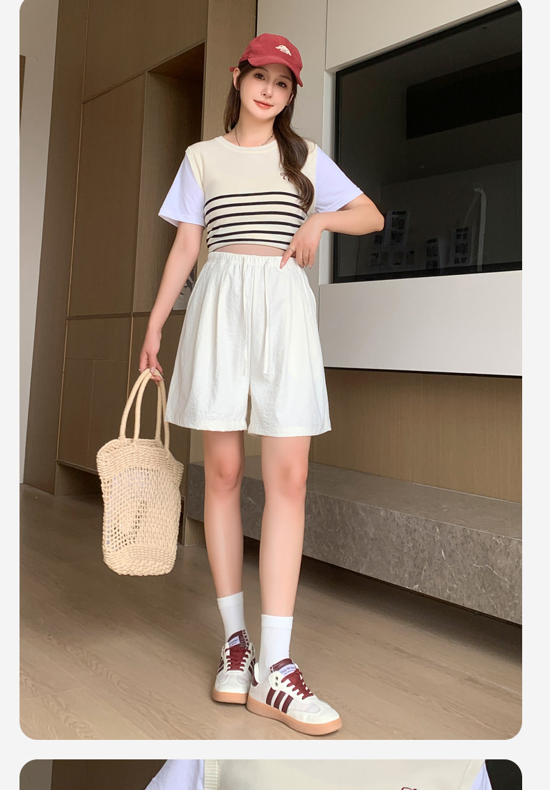 孕妇短裤夏季薄款外穿无托腹不勒肚子奶芙裤宽松休闲打底裤子夏装 — 22