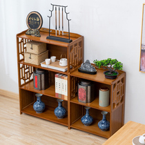 Tea cabinet household shelf living room sideboard Wall tea rack office tea display cabinet lockers