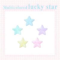 Пять цветных маленьких пентаграммов