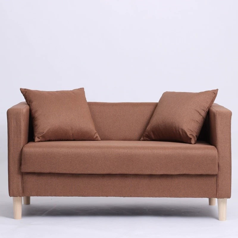 Sofa hiện đại tối giản hai chỗ ngồi không gian nhỏ sofa nhỏ sofa lưới màu đỏ căn hộ nhỏ ghế sofa đôi - Ghế sô pha