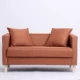 Sofa hiện đại tối giản hai chỗ ngồi không gian nhỏ sofa nhỏ sofa lưới màu đỏ căn hộ nhỏ ghế sofa đôi - Ghế sô pha