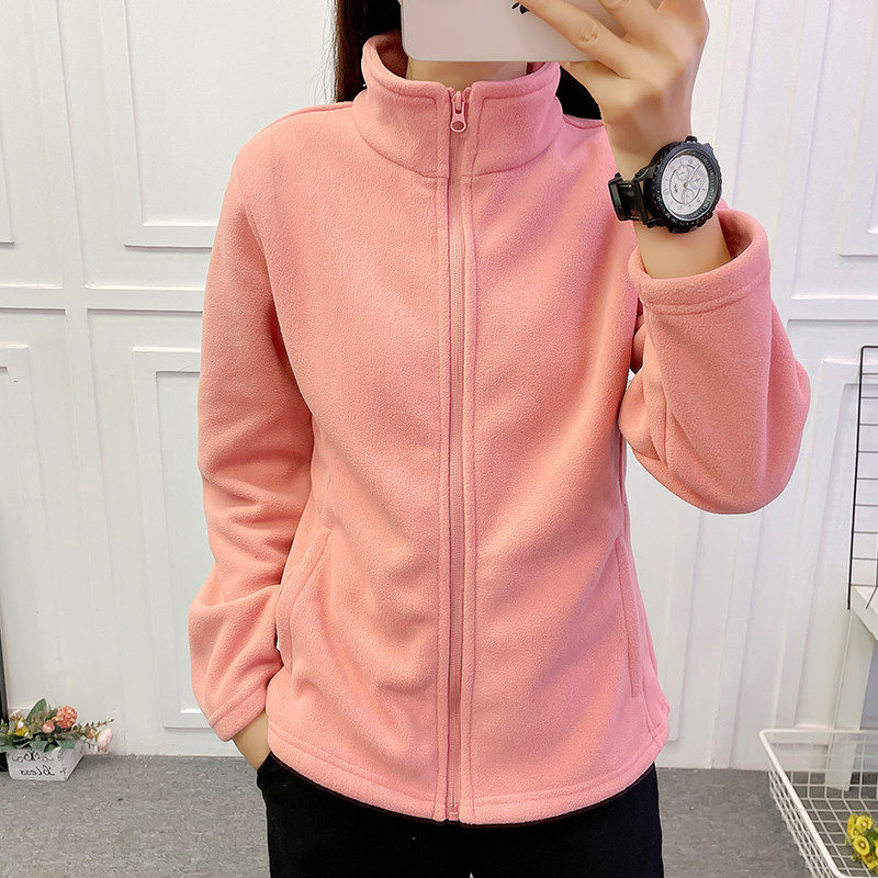 Fall/Winter 2021 men and women outdoor thickened fleece fleece fleece sweater stand collar jacket storm jacket inner tank