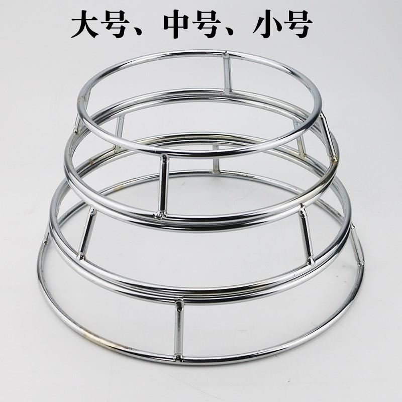 Solid stainless steel pan bracket circle kitchen rack cooking pot shelf rack for simple circular base