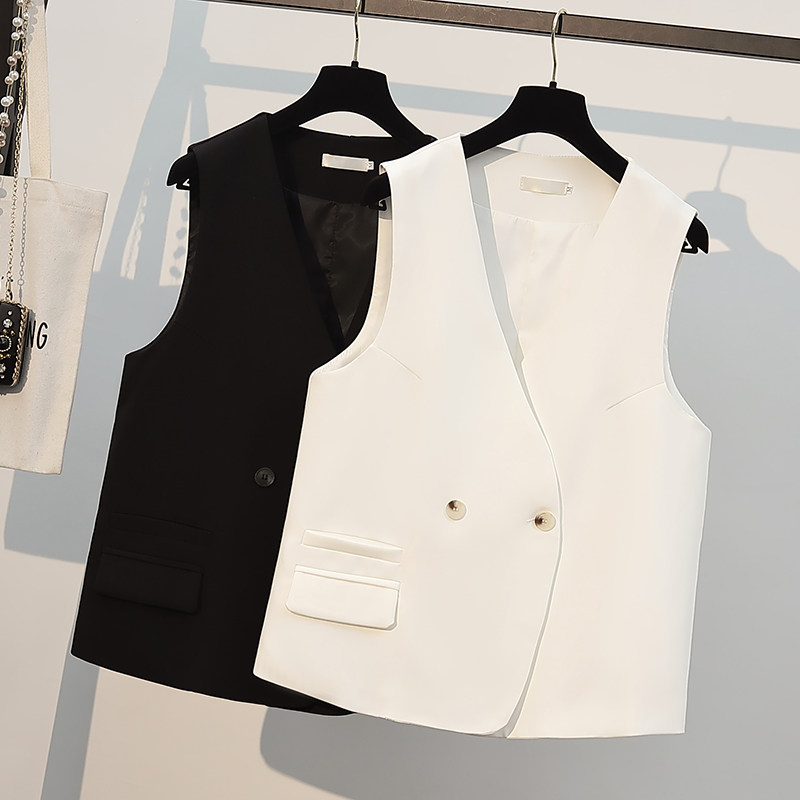 Lady suit Margar 2023 Spring and Autumn new Han edition of the temperament outside the loose and loose vest to wear the horse clip