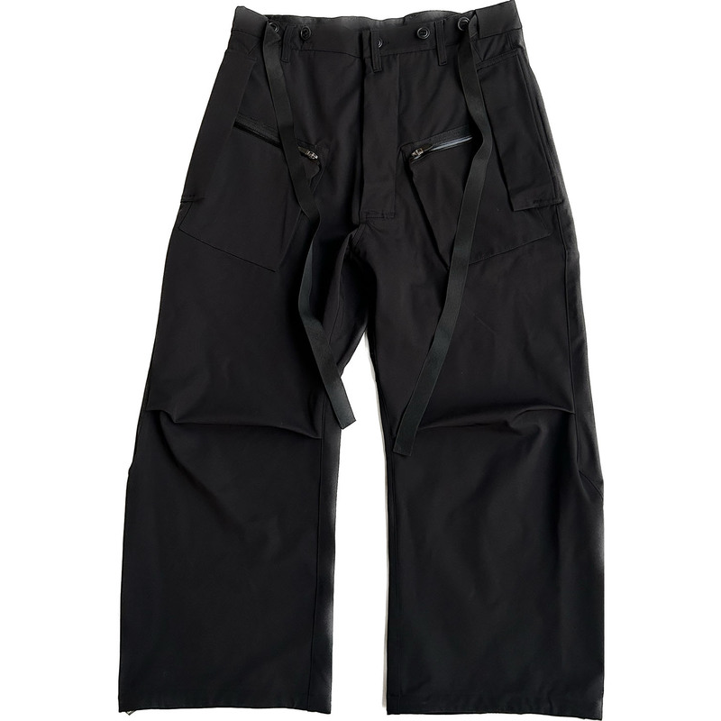 Independent Pyc Acr Style P46A-Ds Functional Sports Multi-Pocket Zipper Streamer Loose Straight-Leg Pants Independent Pyc Acr Style P46A-Ds Functional Sports Multi-Pocket Zipper Streamer Loose Straight-Leg Pants