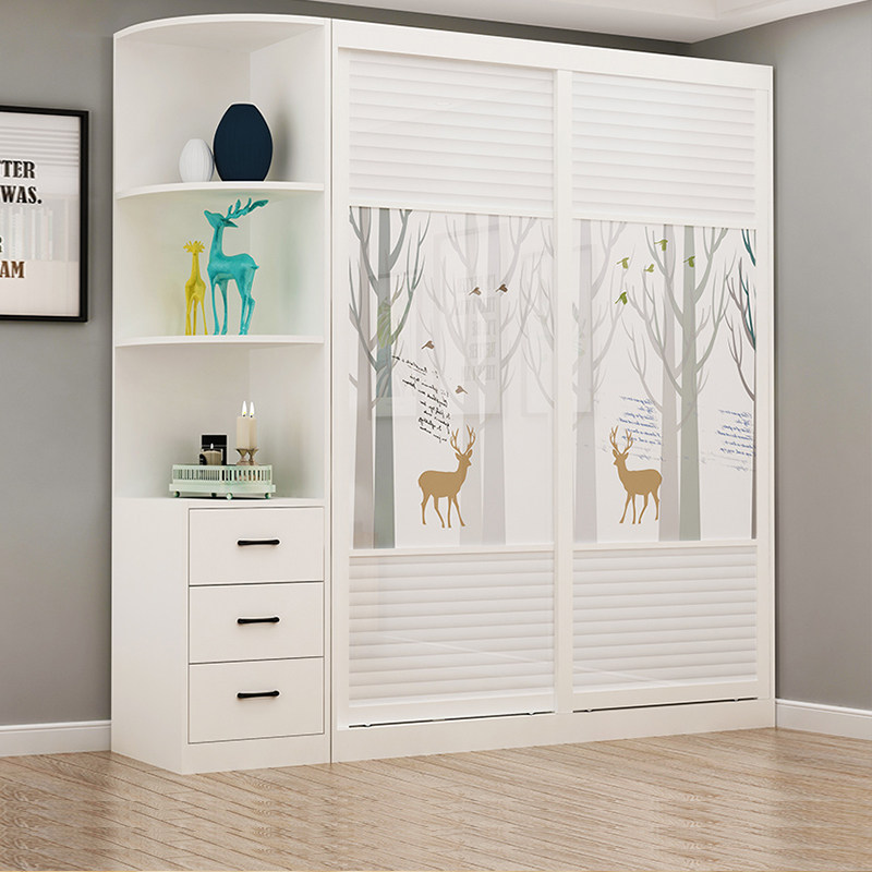 Children Wardrobe Ramen Modern Briefing Princess Bedroom Girl Girl Girl Girl Girl Girl Big Closet Moving Door Containing Cabinet