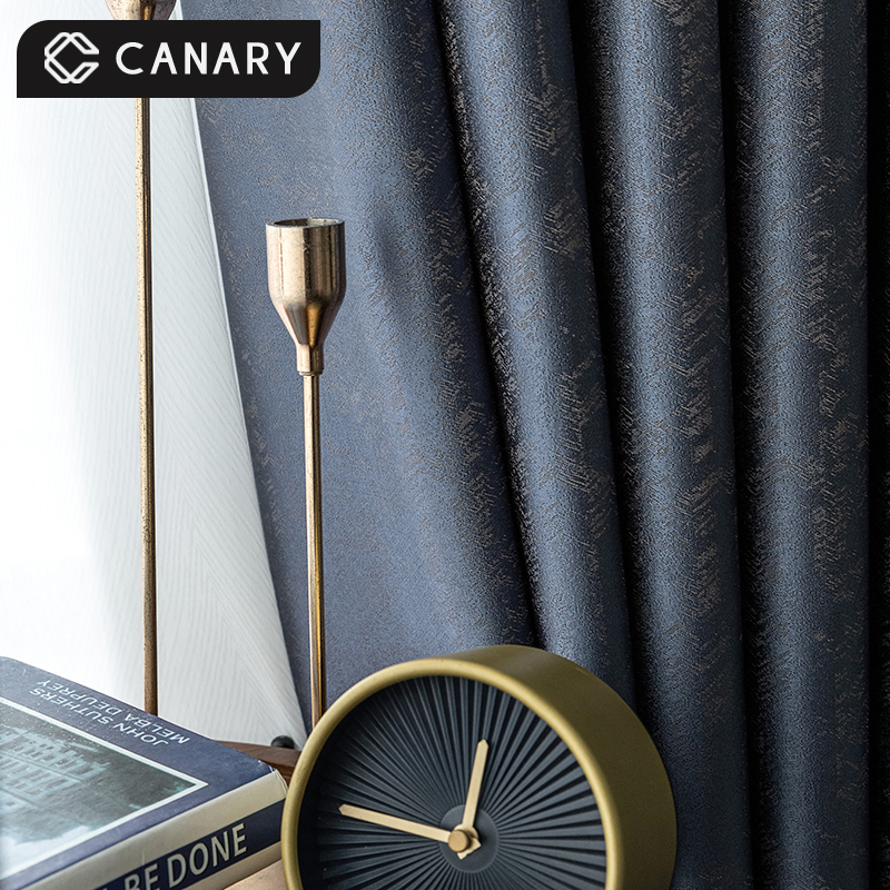 High-end atmosphere simple Nordic light luxury high-precision blackout curtain finished high-end living room bedroom 2021 new model