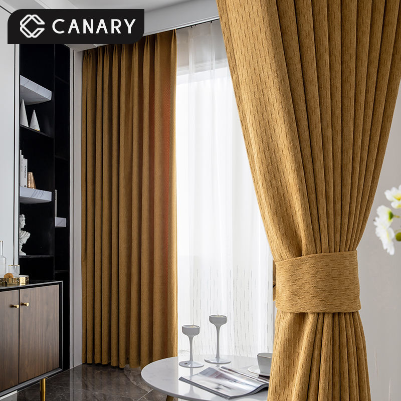 Light Extravagant High-end Atmosphere Modern Minima Nordic Snowstorm Neill Shading Curtain Finished Top End Living Room Bedroom Balcony