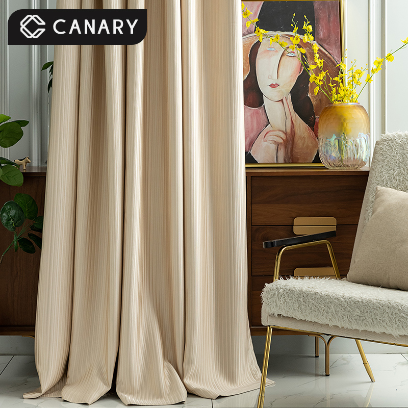 High precision light luxury wind shading curtain fabric solid color simple Nordic modern bedroom living room 2021 popular new