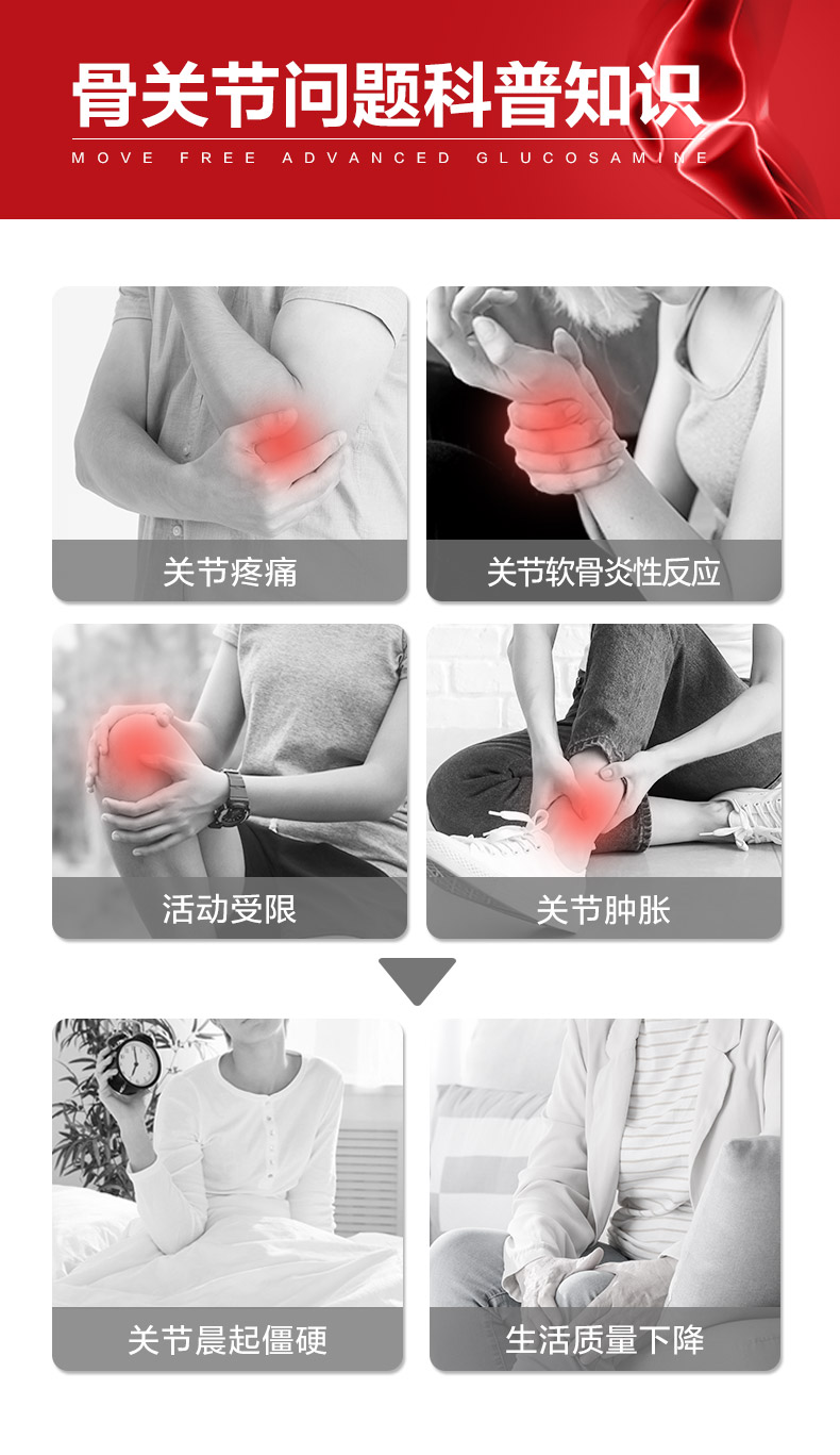 美国产 维骨力MoveFree 红盒软骨素 80粒 关节疼首选 图4