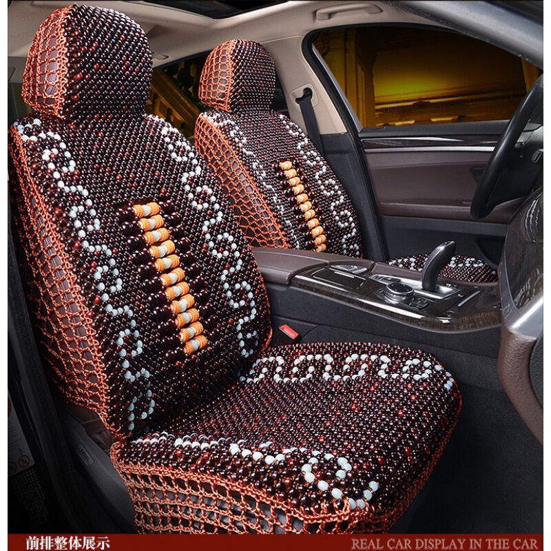 Summer wood beads all-bag car cushion BMW5 Department Audi A4LA6L Maitenyaku CAMRYrav4 seat cover