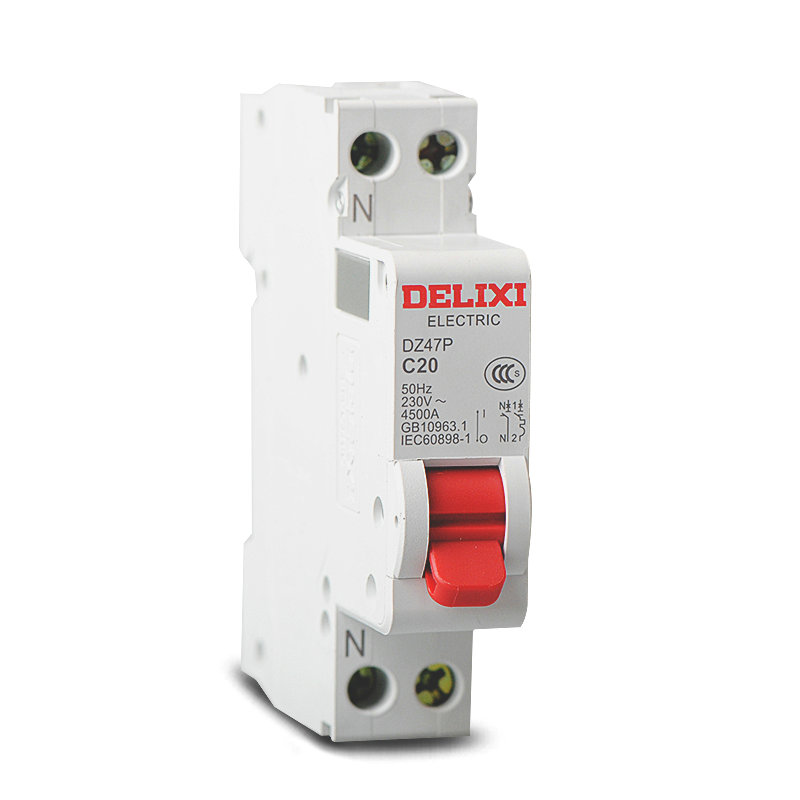 Deli West DZ47P 6A Home Small breaker Double into double out 1P N C6A monolithic double class DZ47PC6