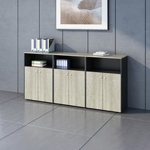 Office wooden file cabinet Double door storage locker Movable cabinet Low cabinet Under the table drawer type financial small cabinet