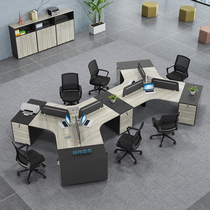 Staff desk and chair combination 3 5 6 7 8-person deck Staff office desk Simple modern computer desk
