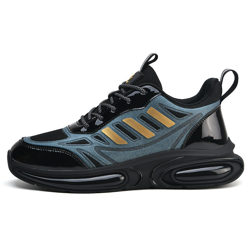 Good Morning Dema Fashion Daddy Shoes Men's Tide 2022 Black Popcorn Cushioning Sports Running Shoes Spring and Autumn Shoes