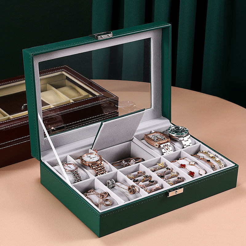 Delicate with lock first accessories box Watches Box Ring Cuffs Bracelet Bracelet Containing box Eurostyle Princess Jewellery Box