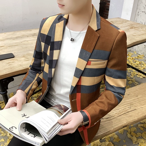 Демисезонная куртка для отдыха, трендовый модный пиджак классического кроя, в корейском стиле, облегающий крой