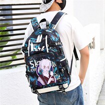 Animation junior high school students schoolbag hand tour sky light encounter two-dimensional game peripheral backpack high school backpack