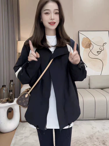 Стеганая демисезонная ветрозащитная куртка для отдыха, увеличенная толщина, оверсайз