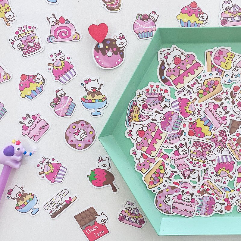 Sweetheart Baby Handbill Stickler Suit Cute Character Waterproof Sticker Decoration Small Pattern Cartoon Teenage Girl Hearts of Insulated Cups Electric safety helmet Kettle Mobile Phone Water Glass Diy Sticker