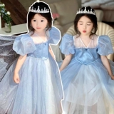 Наряд маленькой принцессы, летняя юбка, детское платье, «Холодное сердце», из фатина