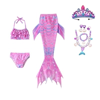 Комплект из трех предметов «Розовая русалка» + колье + корона
