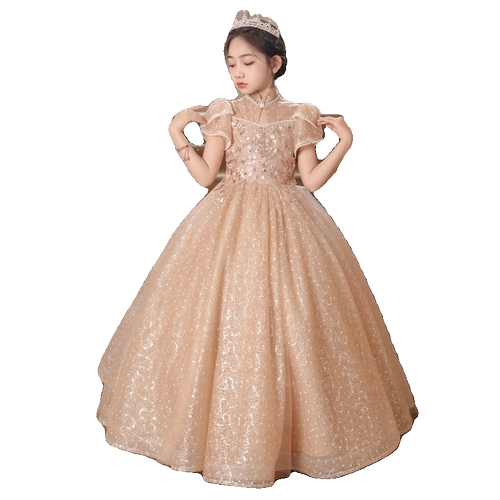 Элегантное элитное платье, летний наряд маленькой принцессы, наряд для музыкальных выступлений, детский костюм, подарок на день рождения