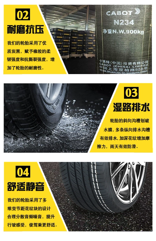 Auto Tyre 175 185 195 205 215 225/50/55/60/65/70R15R16R17 lốp ô tô vo xe oto