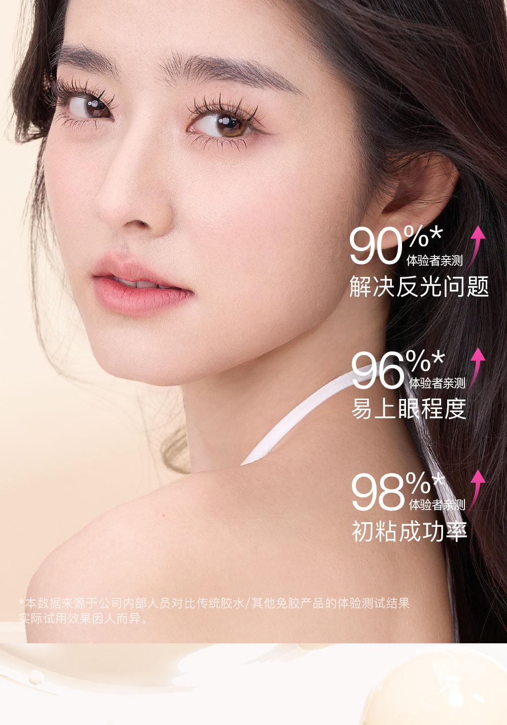 【中國直郵】新手推薦! Mr.wish心願先生免膠自黏懶人三步曲ABA假睫毛 #懶人ABA自然款(免膠系列) 11-12mm 6排