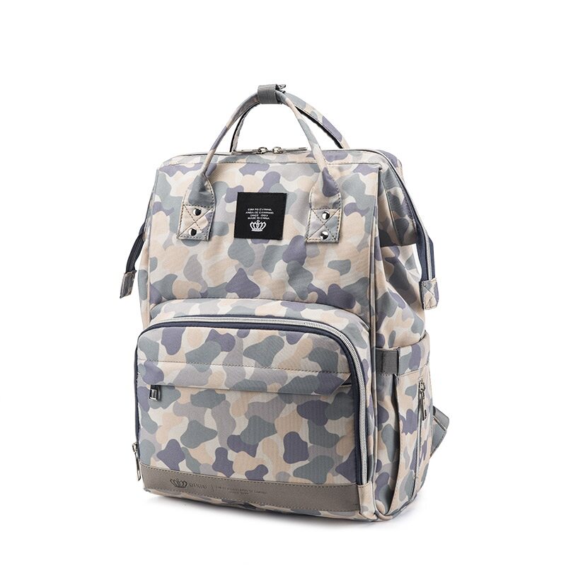 2022 new stylish mother and baby camouflak mommy bag men and women versatile and versatile milk dads Dairy Mothers Out of Double Shoulder Bag