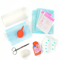 Pet cat dog suction amniotic fluid device cat with umbilical cord scissors cotton thread pregnancy production delivery supplies full set of tools set