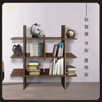 Autumn Fuchun solid wood bookshelf landing shelf childrens bookcase simple style high value practical beauty House