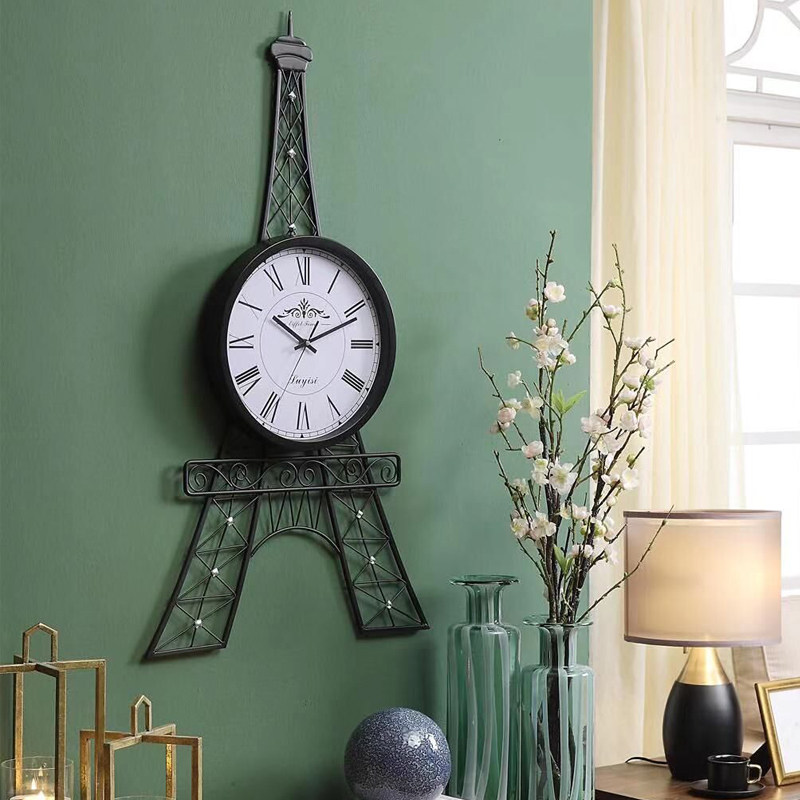 Wall clock living room home creative fashion art mute clock Nordic light luxury decoration personality atmosphere modern clock