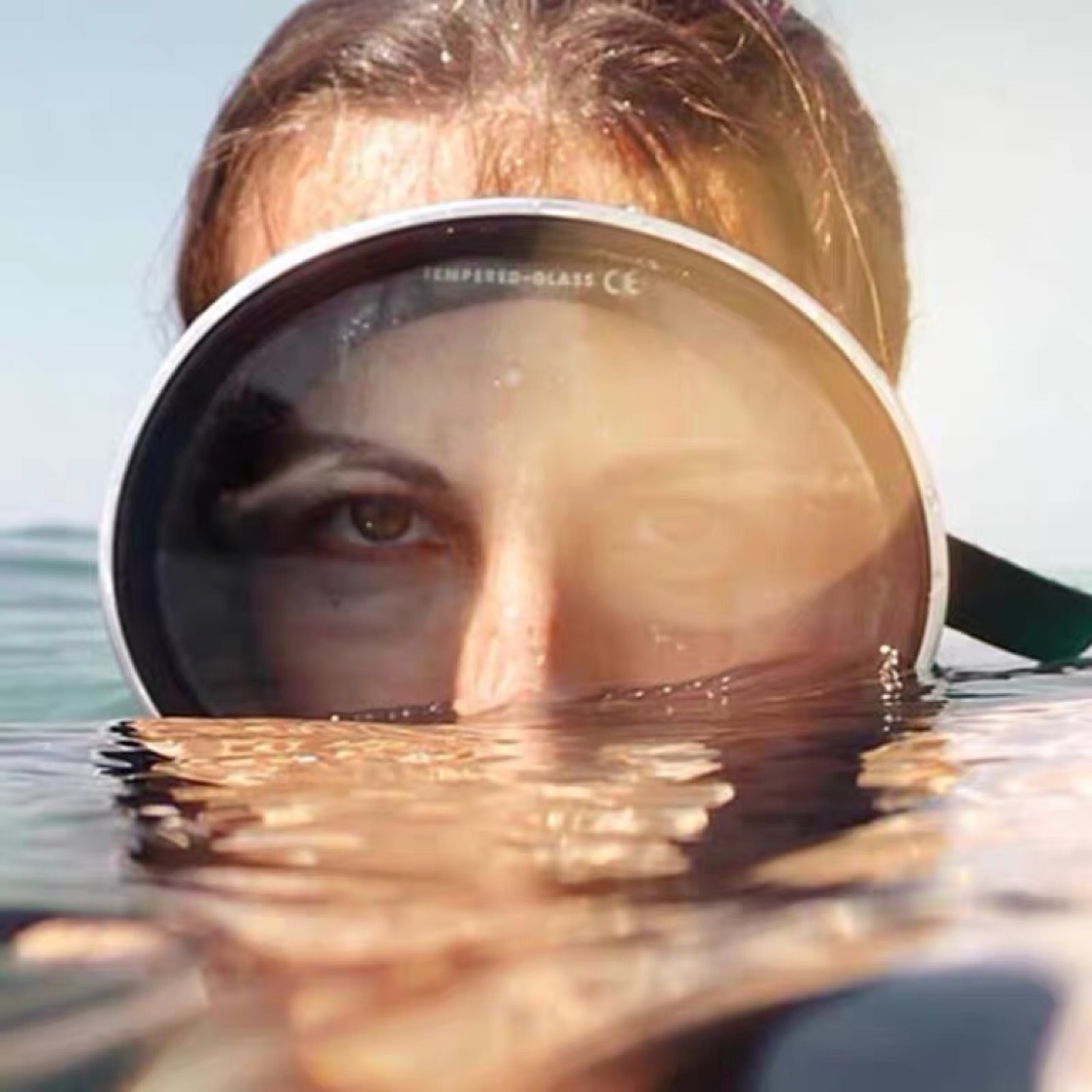 Retro Japanese diving mirror Deep diving snorkeling Free diving Special layout mirror Macaron color mirror can do ear pressure