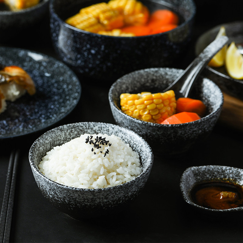Japanese ceramic daily tableware 4 5 inch creative household bowl of millet rice rice bowl soup bowl single dinner bowl multiple suits
