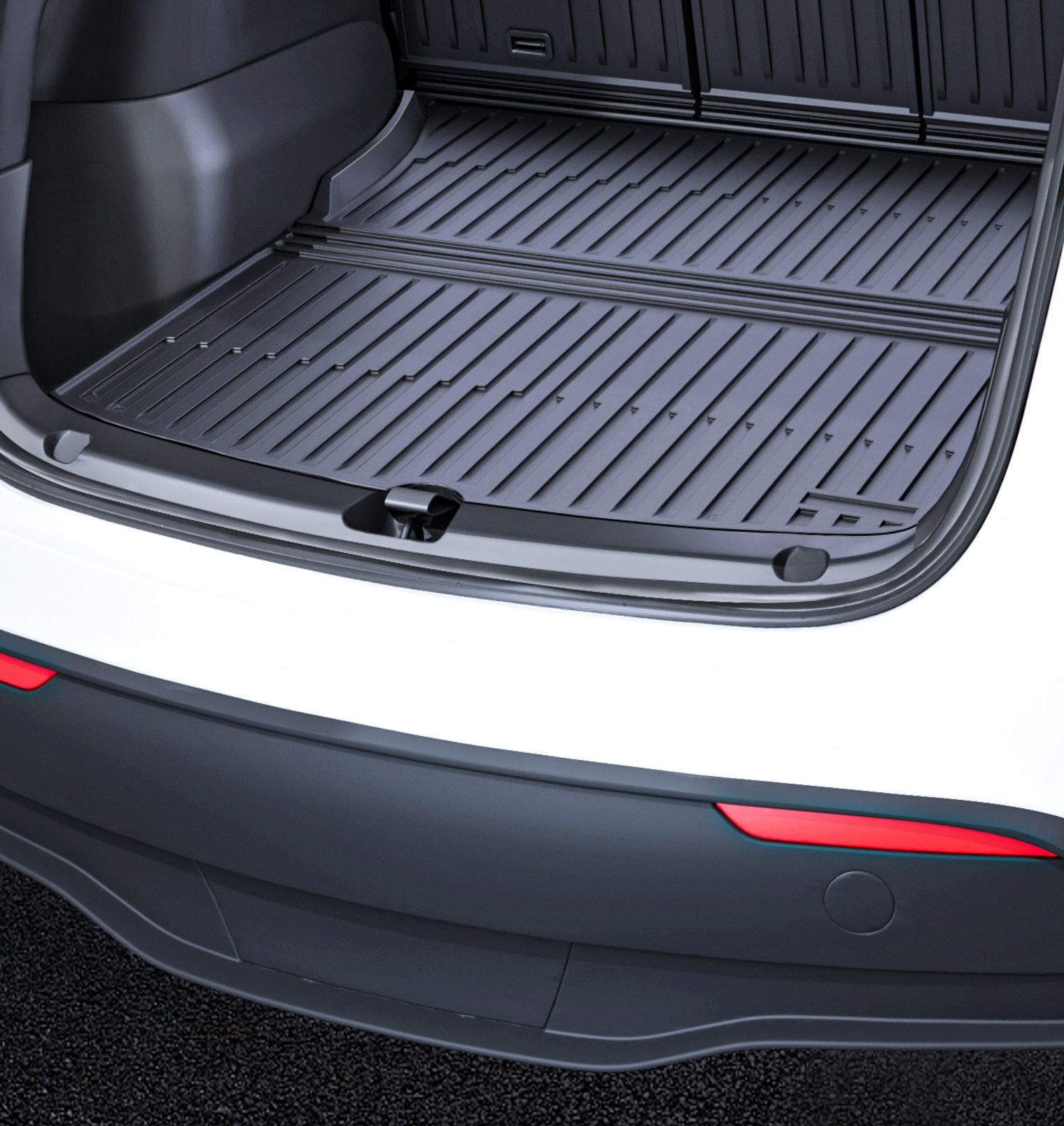 Suitable for the Updated Version of Tesla Model Y Trunk Mat, Tpe Front and Rear Trunk Mats, Modified Interior Accessories Wholesale
