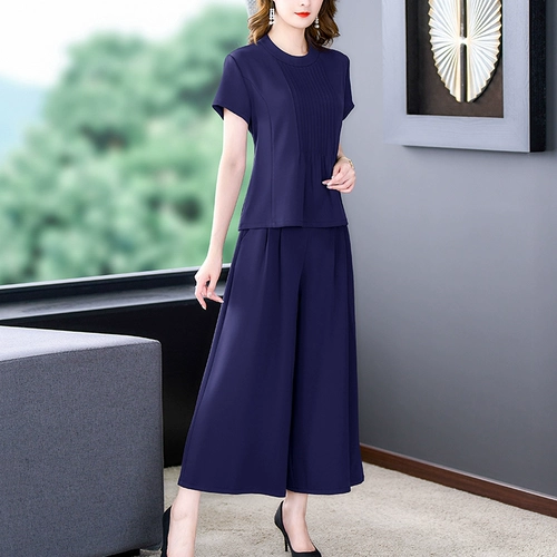 Летний шелковый комплект для отдыха для матери, большой размер