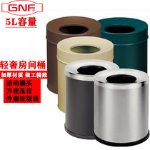 South GPX-177 round room trash can stainless steel home hotel room bathroom storage bucket 10 liters