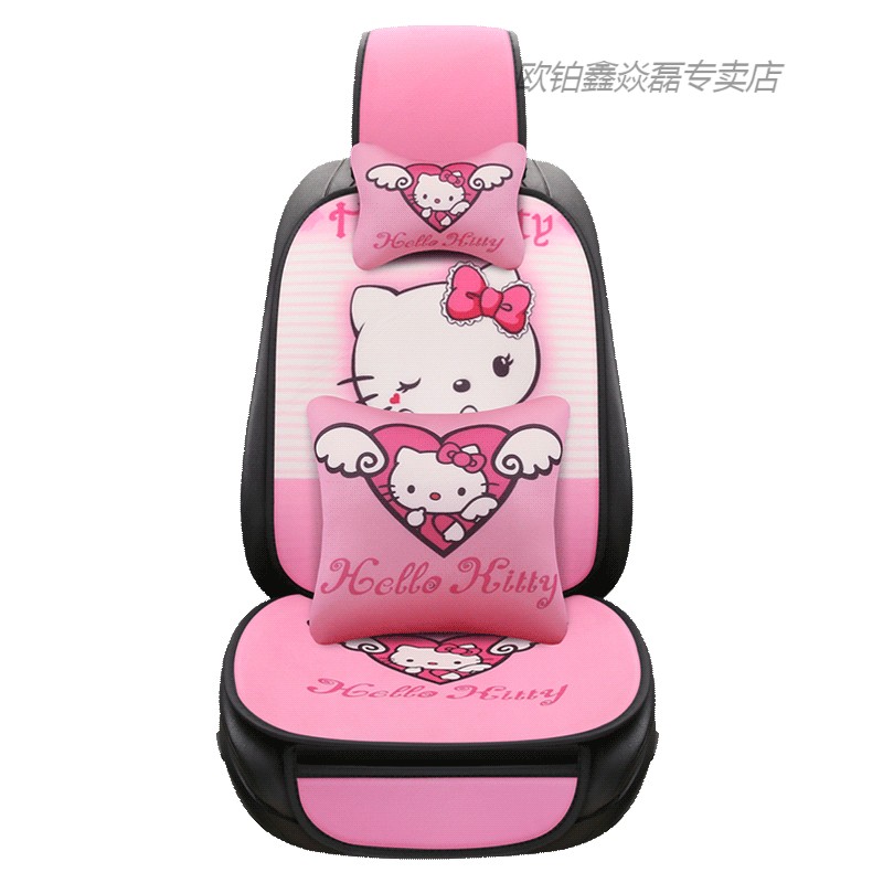 Car pillow neck pillow a pair of car cartoon pillow seat waist set car supplies car pillow neck pillow