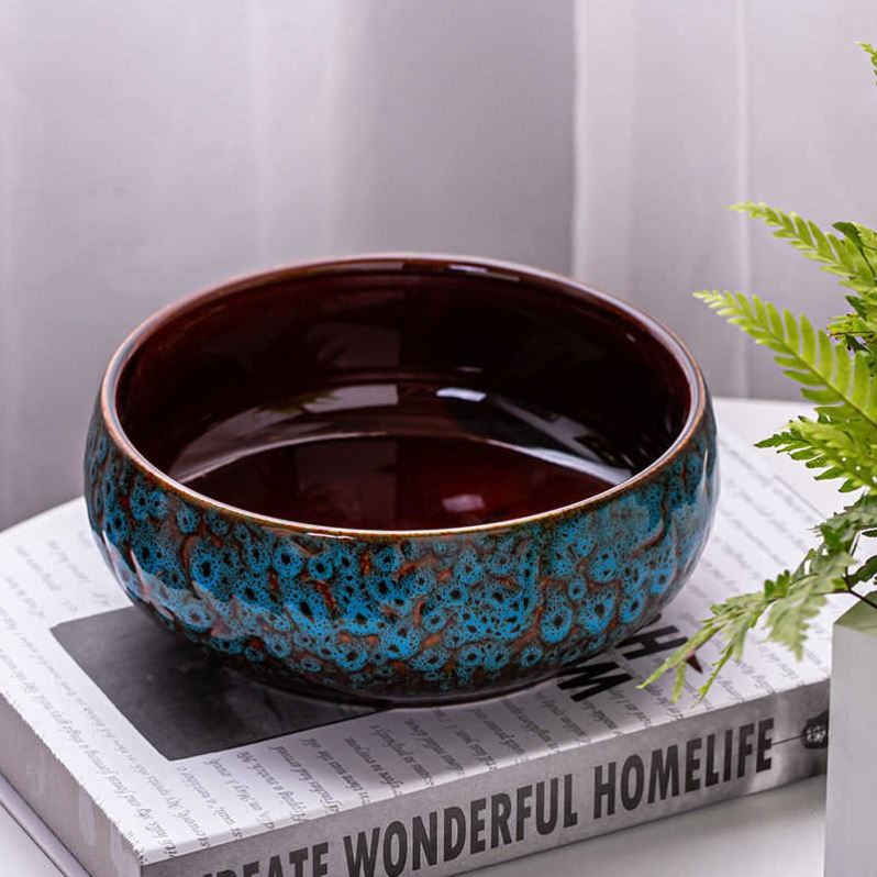 Ceramic oversized hydroponic flower pot glass vase more meat other grass daffodils cooper C water lily nonporous vessels