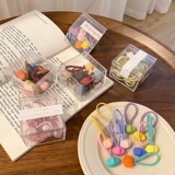 Безвредный детский аксессуар для волос, милая резинка для волос, резиновые кольца, не повреждает волосы, популярно в интернете