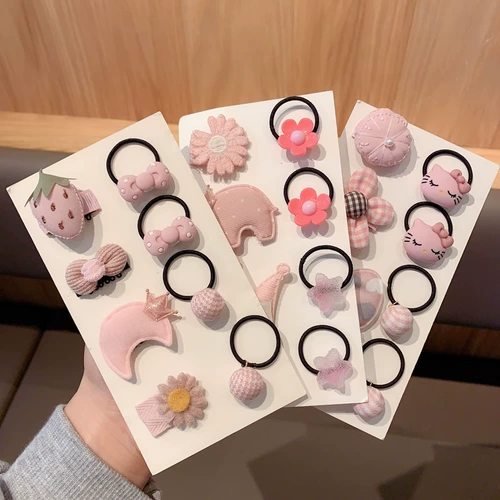 Детская резинка для волос, безвредный детский аксессуар для волос для принцессы, милая заколка для волос, не повреждает волосы