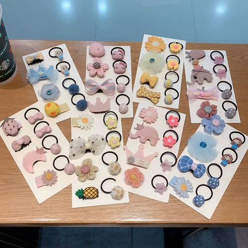 Детская резинка для волос, безвредный детский аксессуар для волос для принцессы, милая заколка для волос, не повреждает волосы