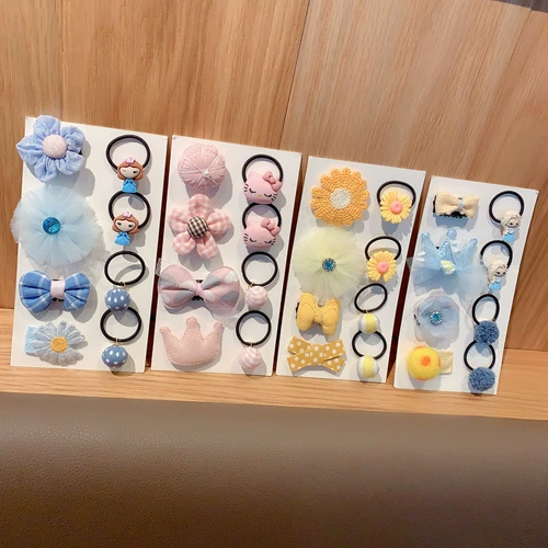 Детская резинка для волос, безвредный детский аксессуар для волос для принцессы, милая заколка для волос, не повреждает волосы